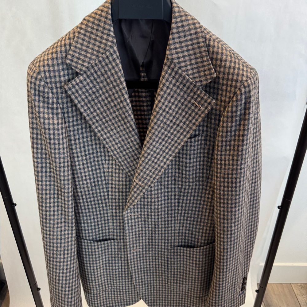 Men's Small Check Custom Made Sport Coat